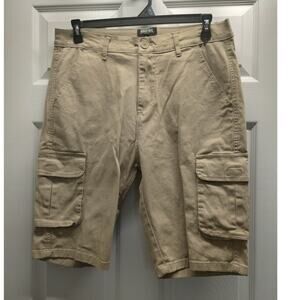 Rugged Trail Men's Size 36 Beige Khaki Cargo Utility Everyday Workwear Shorts